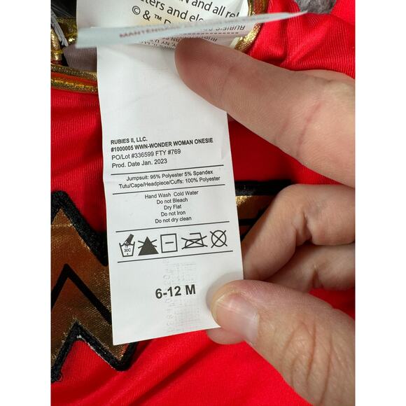 Rubies Wonder Woman DC Costume 6-12 Months Infant Disguise Youth Childrens NWT - Picture 4 of 12